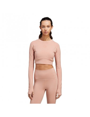 Adidas By Stella McCartney Truestrength Î“Ï…Î½Î±Î¹ÎºÎµÎ¯Î¿ Crop Top ÎœÎ±ÎºÏÏ…Î¼Î¬Î½Î¹ÎºÎ¿ Î¡Î¿Î¶ HS1720